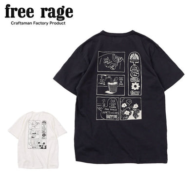 free rage フリーレイジ リサイクルコットン半袖Tee(Tag With Flower) 225BC796D