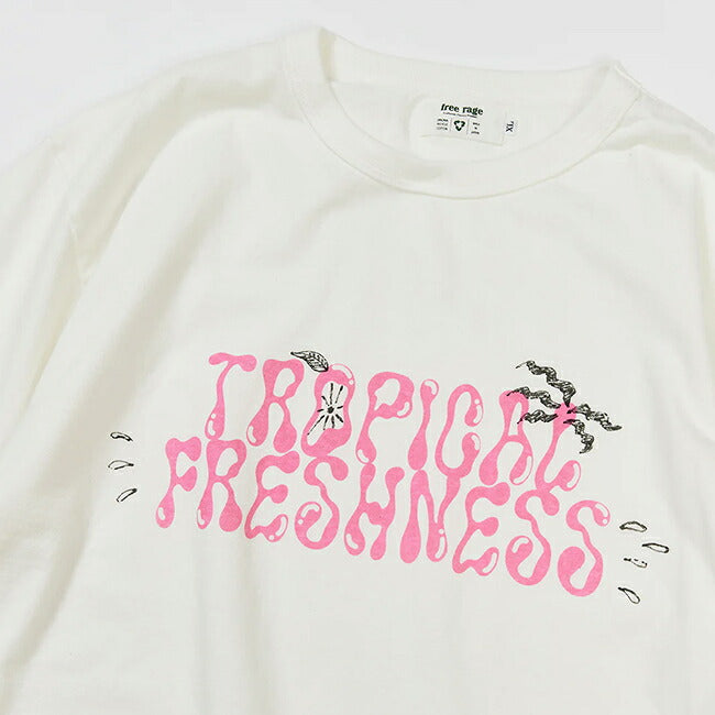 free rage フリーレイジ ハンドペイントTシャツ(TROPICAL FRESHNESS) 225AC792
