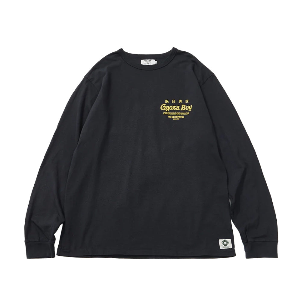 リサイクルコットン長袖Tシャツ (GYOZA BOY vol.1)