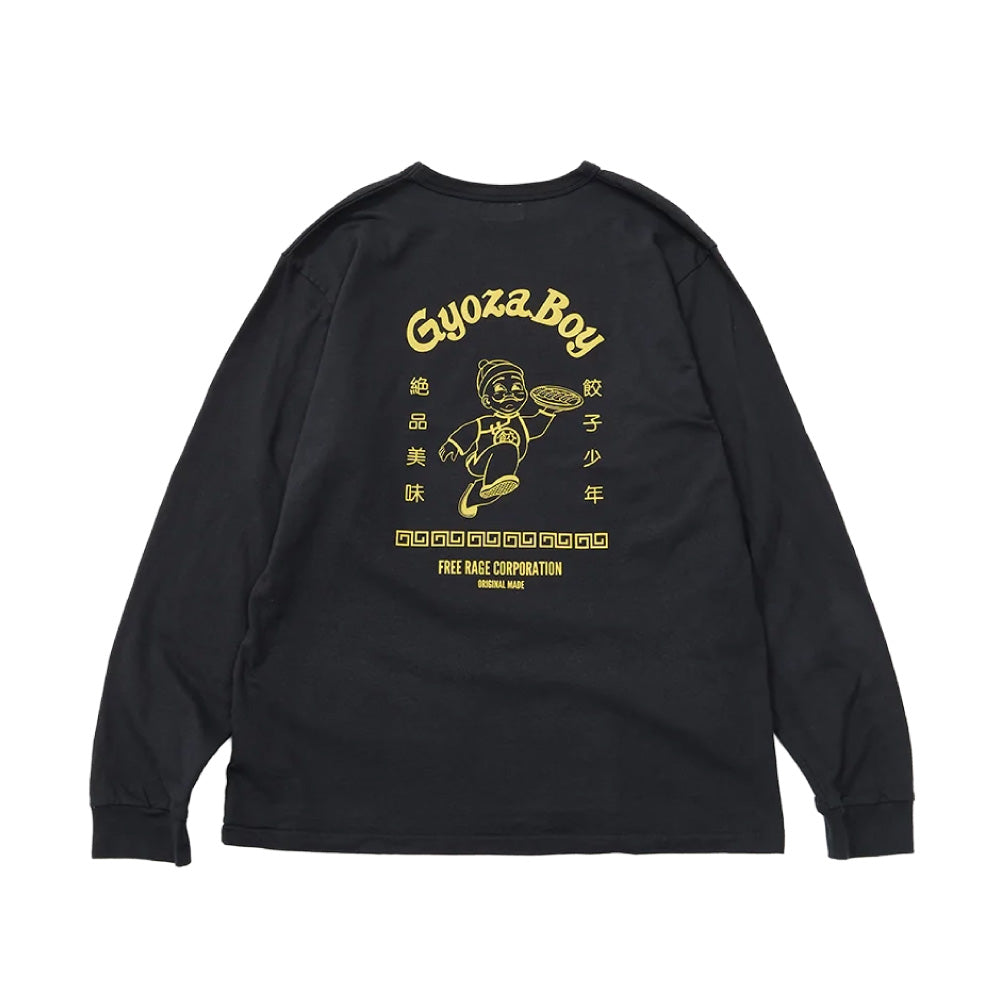 リサイクルコットン長袖Tシャツ (GYOZA BOY vol.1)