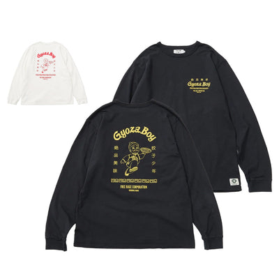 リサイクルコットン長袖Tシャツ (GYOZA BOY vol.1)