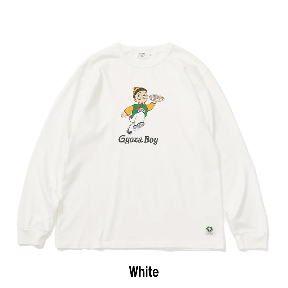 リサイクルコットン長袖Tシャツ (GYOZA BOY vol.2)