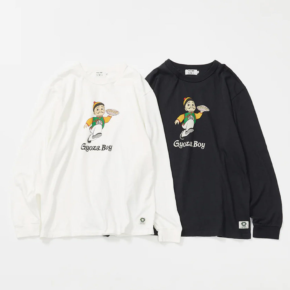 リサイクルコットン長袖Tシャツ (GYOZA BOY vol.2)