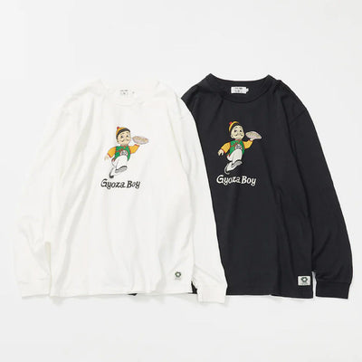 リサイクルコットン長袖Tシャツ (GYOZA BOY vol.2)