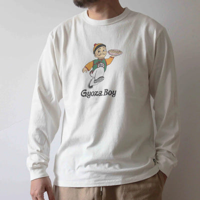 リサイクルコットン長袖Tシャツ (GYOZA BOY vol.2)