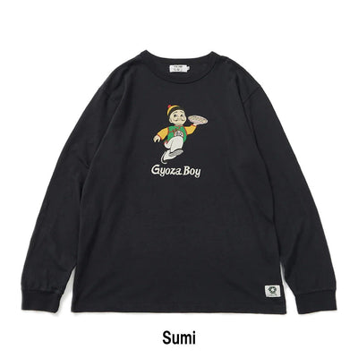 リサイクルコットン長袖Tシャツ (GYOZA BOY vol.2)