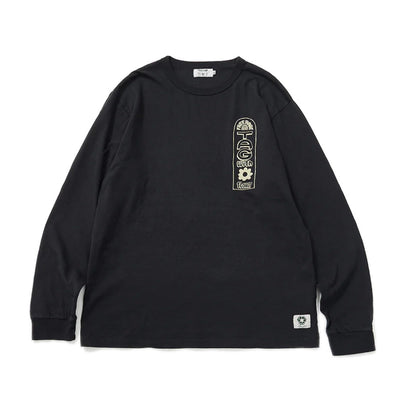 リサイクルコットン長袖Tシャツ (Tag With Flower)