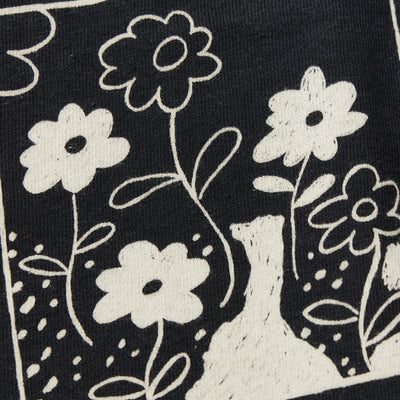 リサイクルコットン長袖Tシャツ (Tag With Flower)