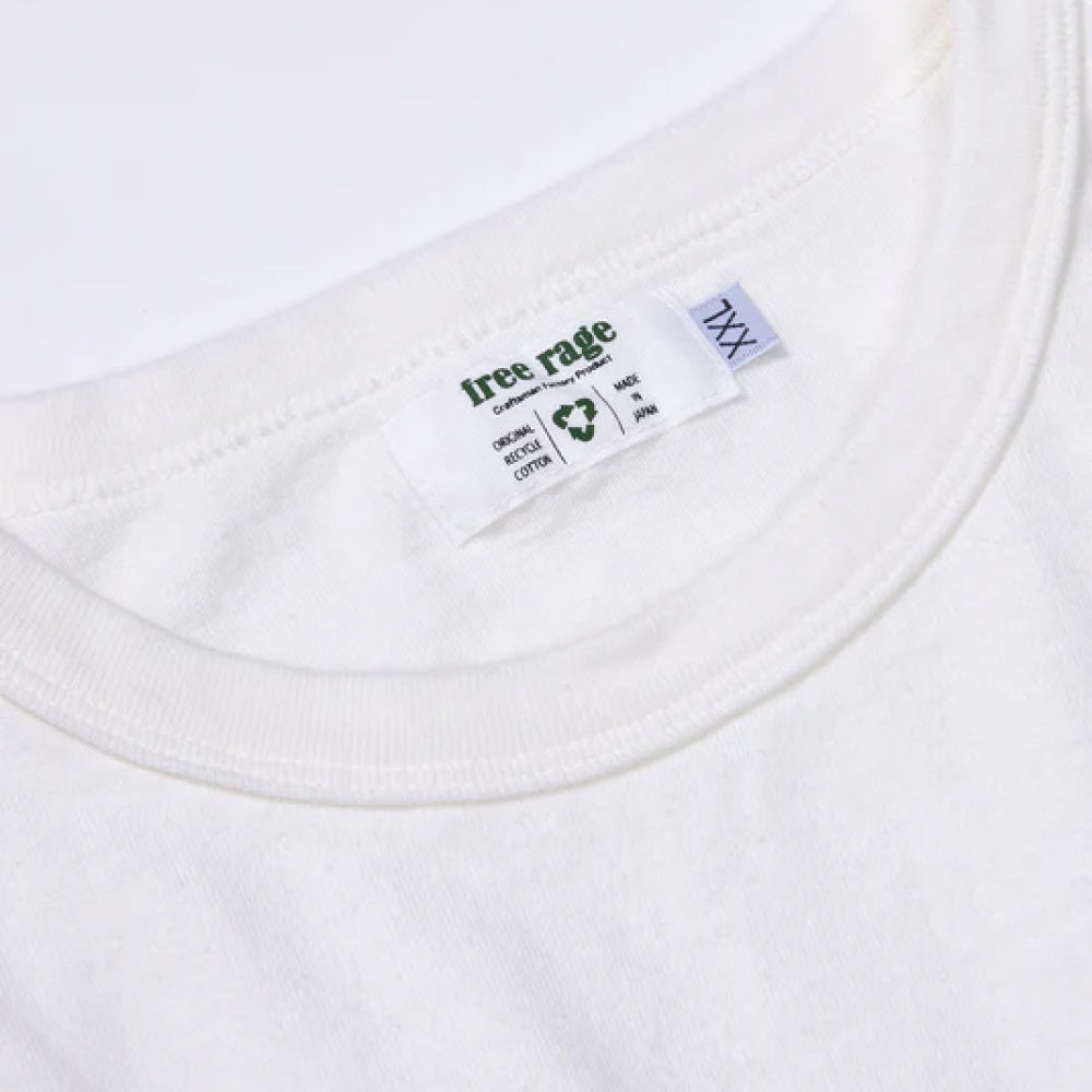 リサイクルコットン長袖Tシャツ (Tag With Flower)