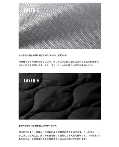 LUGH ルー 魔法瓶ブランケットLUGH S(グラフェン使用)