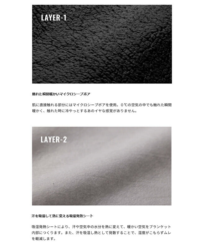 LUGH ルー 魔法瓶ブランケットLUGH L(グラフェン使用)