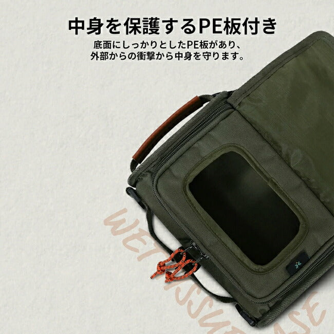 KZM OUTDOOR カズミアウトドア フィールドウェットティッシュケース Olive Khaki K22T3Z06