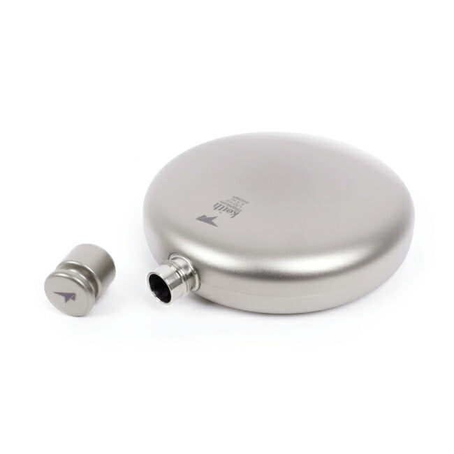 Keith キース 純チタン丸形スキットル 130ml Ti9303