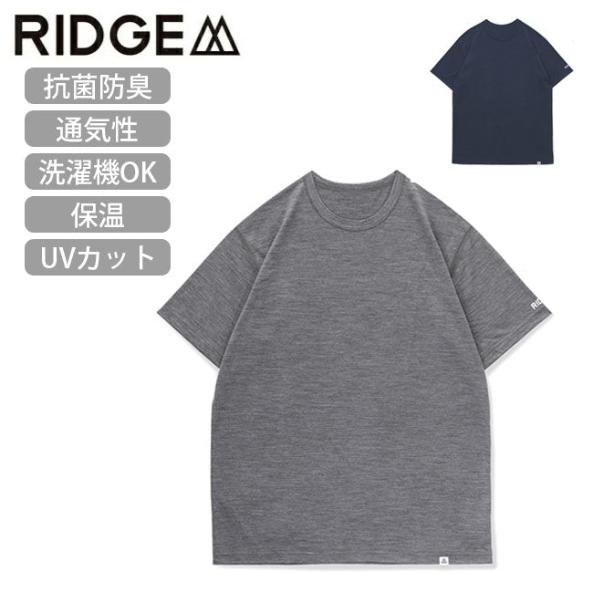 RIDGE MOUNTAIN GEAR リッジマウンテンギア Merino Basic Short Sleeve Tee メリノベーシックショートスリーブティー