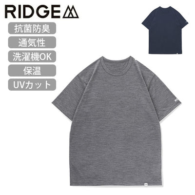 RIDGE MOUNTAIN GEAR リッジマウンテンギア Merino Basic Short Sleeve Tee メリノベーシックショートスリーブティー