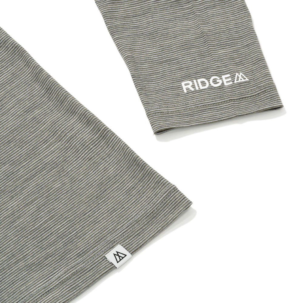 Merino Basic Long Sleeve Tee Micro Border メリノベーシックロングスリーブティーマイクロボーダー