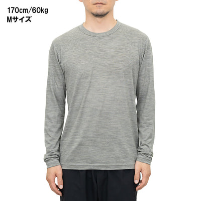 Merino Basic Long Sleeve Tee Micro Border メリノベーシックロングスリーブティーマイクロボーダー