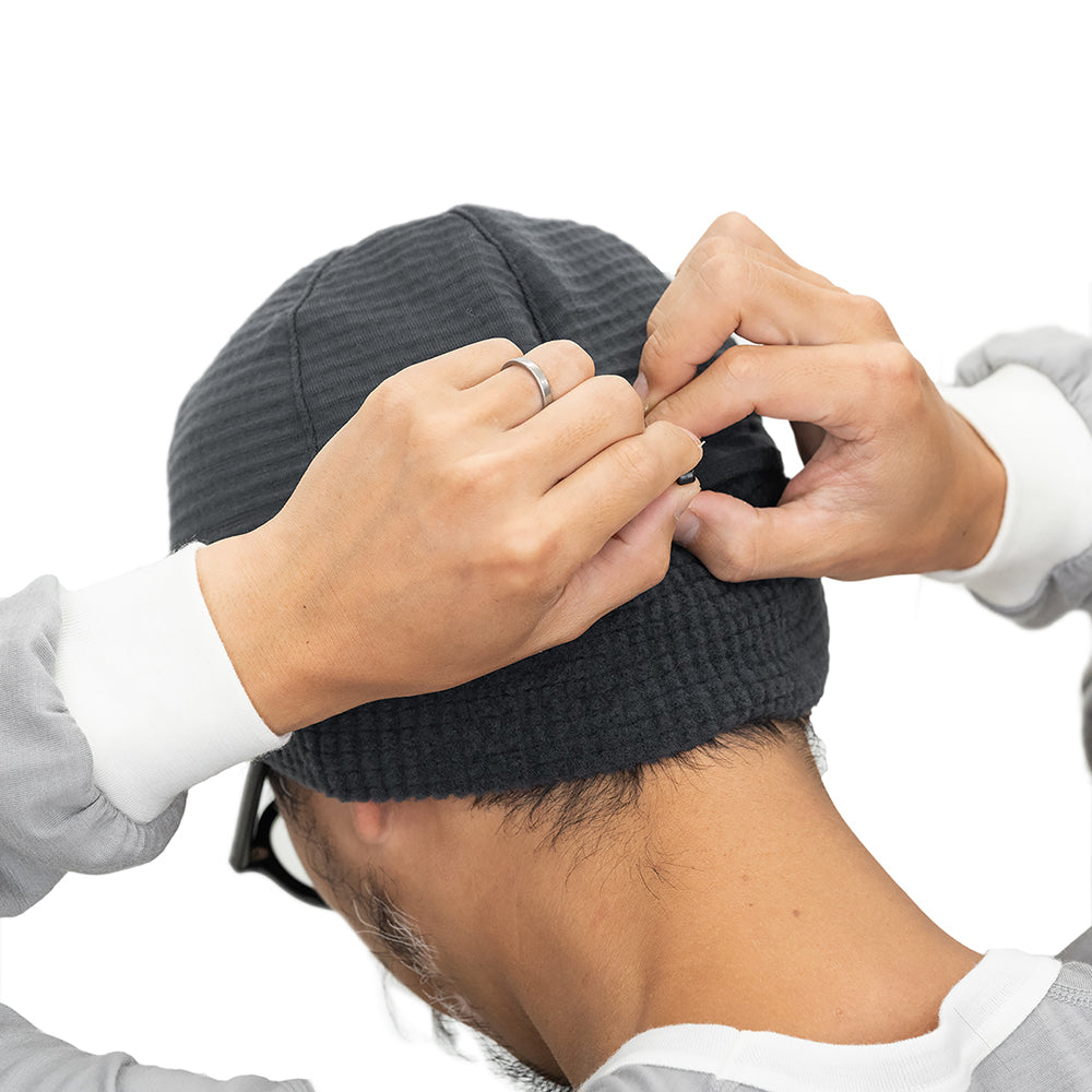 Grid Merino Earmuff Cap グリッドメリノイヤーマフキャップ