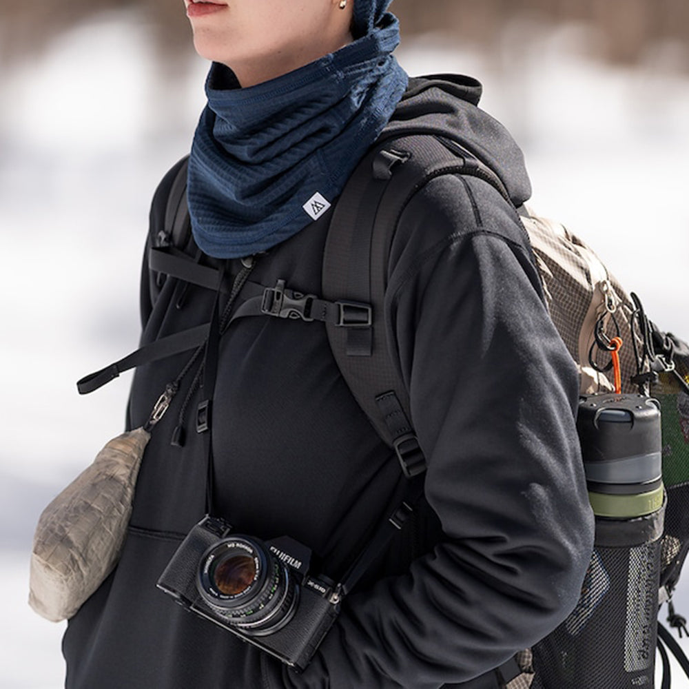 Grid Merino Long Neck Gaiter グリッドメリノロングネックゲイター