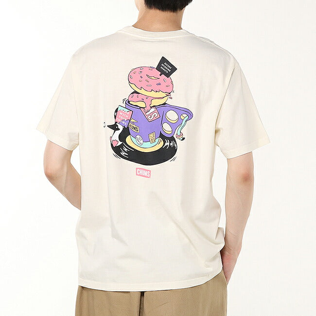 ★CHUMS チャムス CHUMS Record & Donuts T-Shirt チャムスレコード＆ドーナツTシャツ CH01-2530