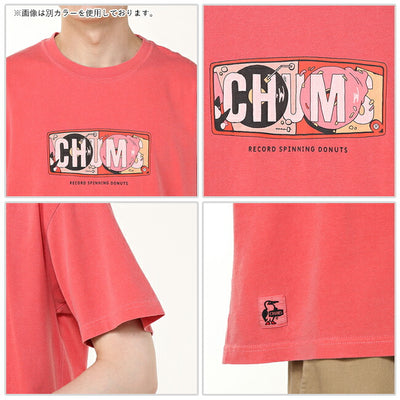 ★CHUMS チャムス CHUMS Record & Donuts T-Shirt チャムスレコード＆ドーナツTシャツ CH01-2530