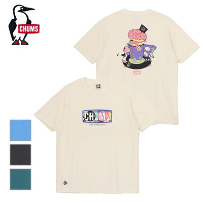 ★CHUMS チャムス CHUMS Record & Donuts T-Shirt チャムスレコード＆ドーナツTシャツ CH01-2530