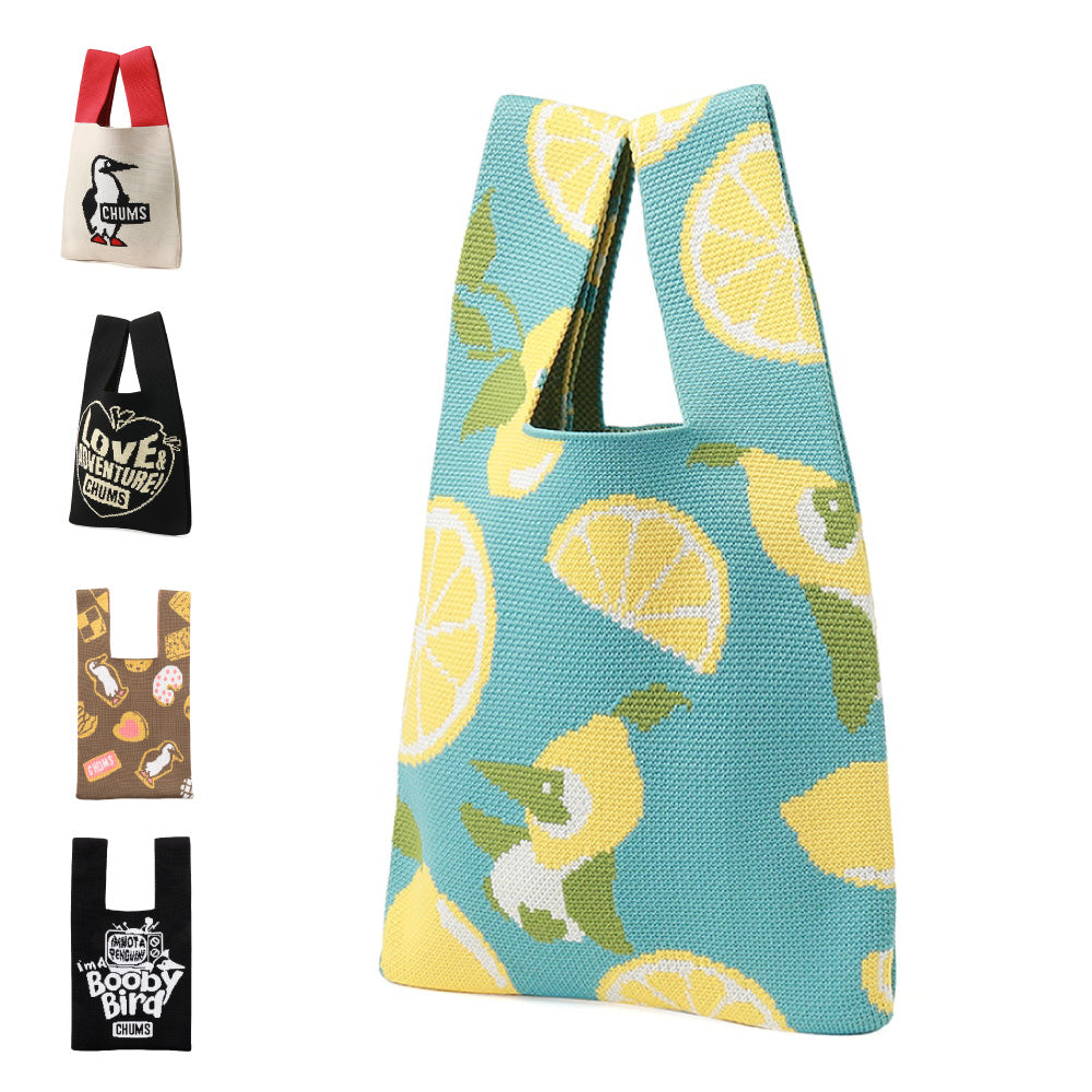 ★【キャンペーン対象】Jacquard Knit Mini Tote Bag ジャカードニットミニトートバッグ CH60-3934