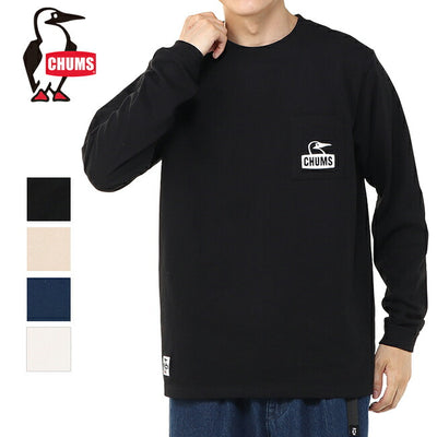 ★CHUMS チャムス Booby Face Pocket Brushed L/S T-Shirt ブービーフェイスポケットブラッシュドロングスリーブティーシャツ CH01-2670