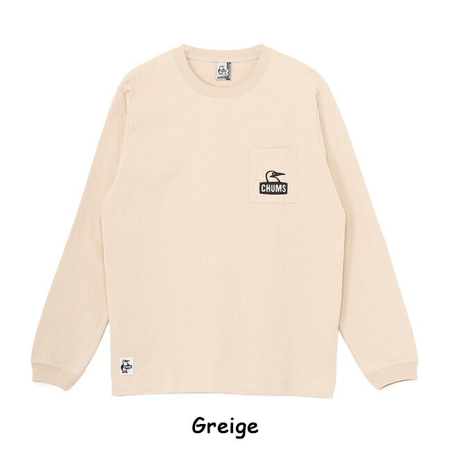 ★CHUMS チャムス Booby Face Pocket Brushed L/S T-Shirt ブービーフェイスポケットブラッシュドロングスリーブティーシャツ CH01-2670