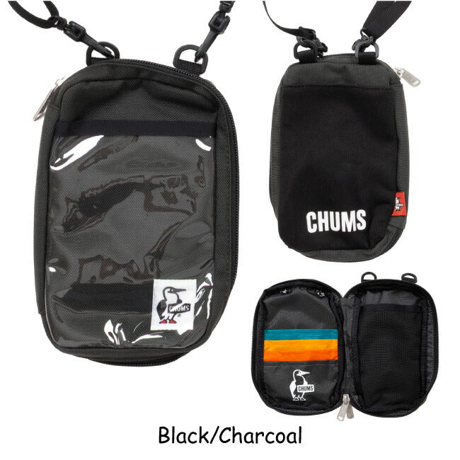 ★CHUMS チャムス RV Smart Phone Shoulder Bag Sweat Nylon RVスマートフォンショルダーバッグスウェットナイロン CH60-4018