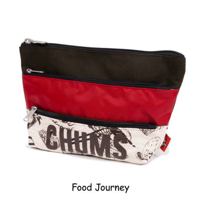 ★CHUMS チャムス Tricolor 3 Pocket Pouch Sweat Nylon トリコロール3ポケットポーチスウェットナイロン CH60-3879