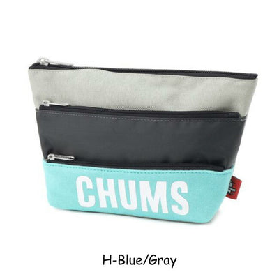 ★CHUMS チャムス Tricolor 3 Pocket Pouch Sweat Nylon トリコロール3ポケットポーチスウェットナイロン CH60-3879