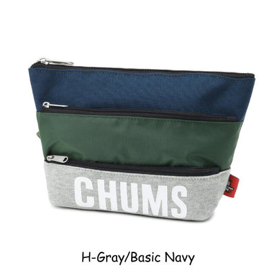★CHUMS チャムス Tricolor 3 Pocket Pouch Sweat Nylon トリコロール3ポケットポーチスウェットナイロン CH60-3879