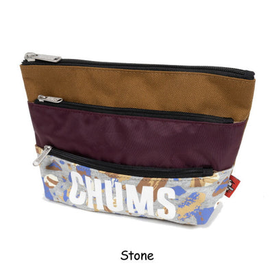 ★CHUMS チャムス Tricolor 3 Pocket Pouch Sweat Nylon トリコロール3ポケットポーチスウェットナイロン CH60-3879