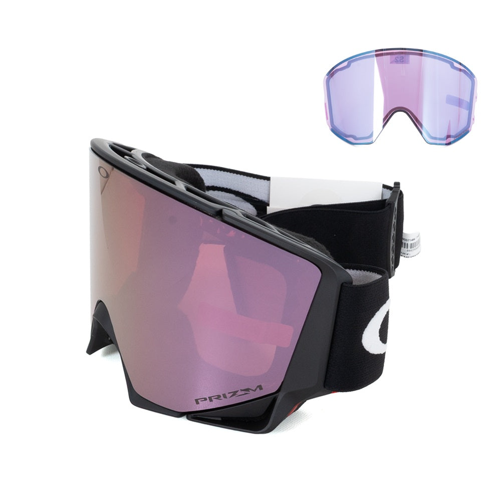 2026 Flow Scape L フロースケープ Asia Matte Black / Prizm Rose Gold Iridium & Prizm Iced Iridium OO7145A-05