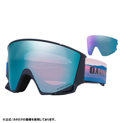 2026 Flow Scape L フロースケープ Asia Mikeala Shiffrin Signature / Prizm Sapphire Iridium & Prizm Iced Iridium OO7145A-15