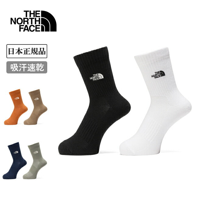 THE NORTH FACE ザ・ノース・フェイス TNF Logo 2P Crew Coolmax TNFロゴ2Pクルークールマックス NN82516