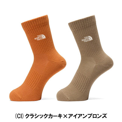 THE NORTH FACE ザ・ノース・フェイス TNF Logo 2P Crew Coolmax TNFロゴ2Pクルークールマックス NN82516