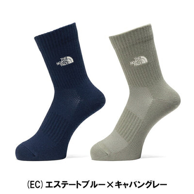 THE NORTH FACE ザ・ノース・フェイス TNF Logo 2P Crew Coolmax TNFロゴ2Pクルークールマックス NN82516