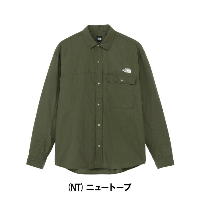 ノースフェイス ヌプシシャツ サイズM ニュートープライトグリーン THE NORTH FACE - THE NORTH FACE ザ・ノース・フェイス L/S Nuptse