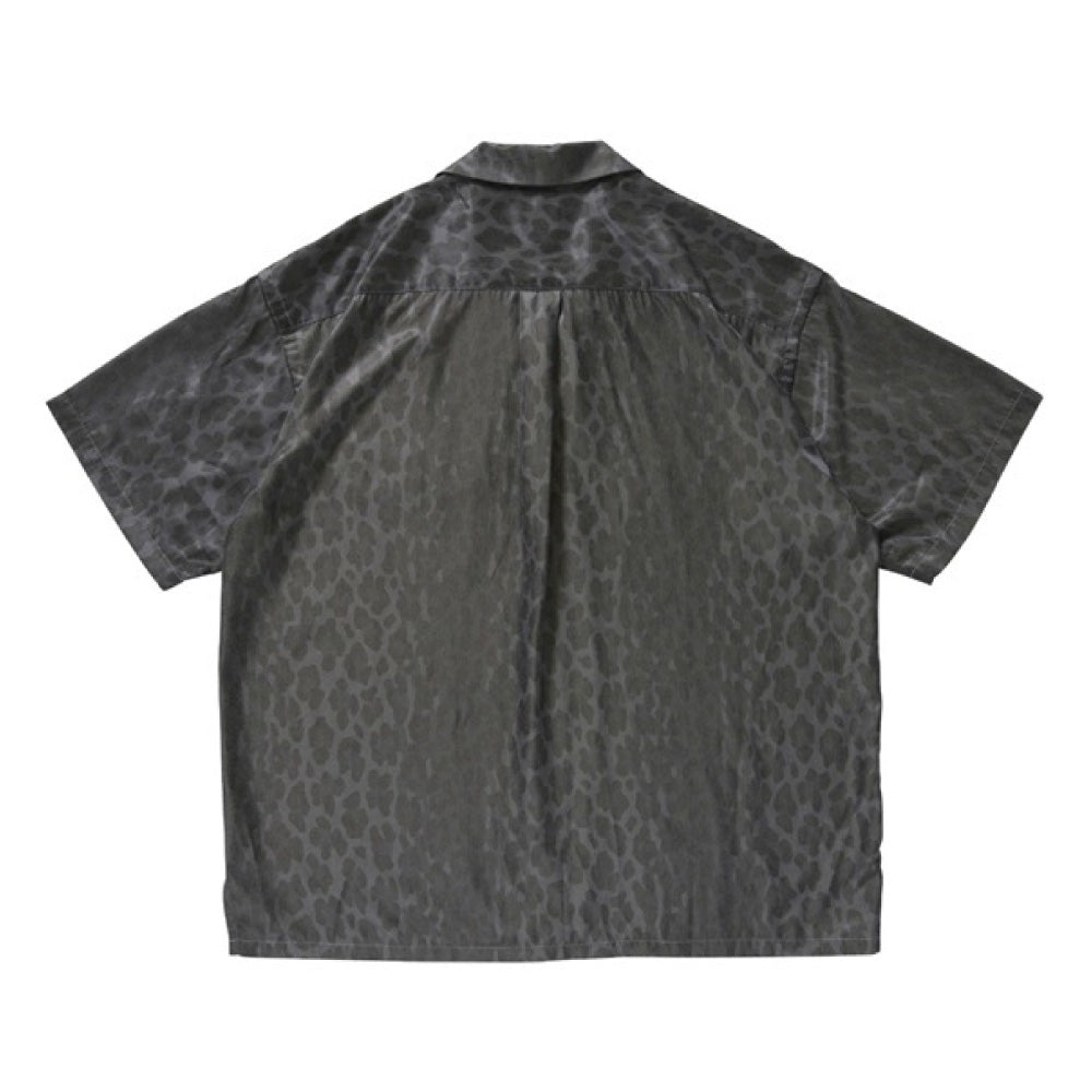 MAGICNUMBER - RAYON TWILL LEOPARD OPEN CALLOR SHIRT レーヨンツイル