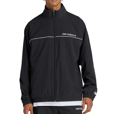 New Balance ニューバランス Mesh Lined Woven Track Jacket Black メッシュラインドウーブントラックジャケット AMJ53170