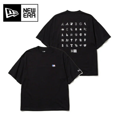 NEWERA ニューエラ 半袖 オーバーサイズド コットン Tシャツ MLBチームロゴ ブラック 14410064