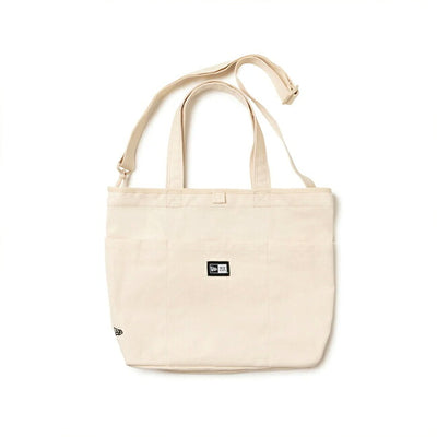 NEWERA ニューエラ ユーティリティー キャンバストートバッグ 15L ボックスロゴ アイボリー 14521298