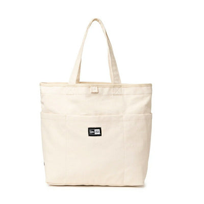 NEWERA ニューエラ ユーティリティー キャンバストートバッグ 15L ボックスロゴ アイボリー 14521298