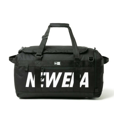 NEWERA ニューエラ クラブ ダッフルバッグ 50L 2ウェイ プリントロゴ ブラック 14521343