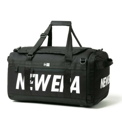 NEWERA ニューエラ クラブ ダッフルバッグ 50L 2ウェイ プリントロゴ ブラック 14521343
