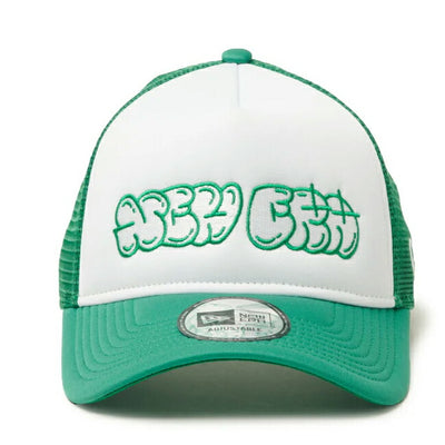 NEWERA ニューエラ 9FORTY A-Frame トラッカー Wall Art ホワイト/ケリーグリーン 14388600