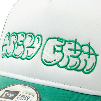 NEWERA ニューエラ 9FORTY A-Frame トラッカー Wall Art ホワイト/ケリーグリーン 14388600