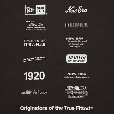 NEWERA ニューエラ 半袖 ウォッシュド コットン Tシャツ Logo Archive スミクロ 14410031